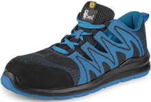 Obuv polobotka, perforovan�, CXS ISLAND MOLAT S1P, �erno-modr�